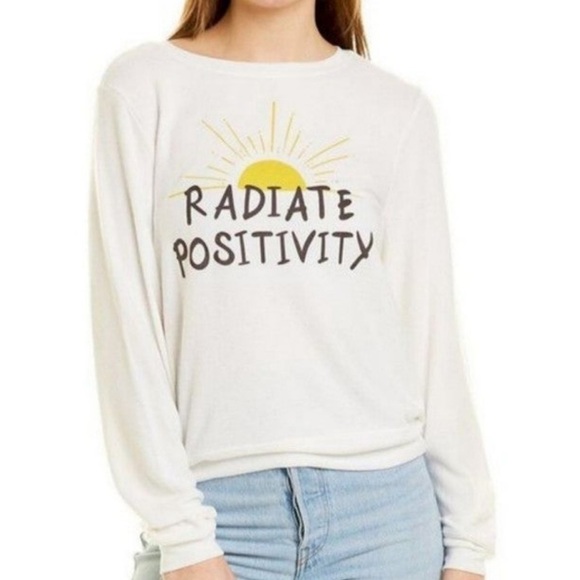 Wild fox | NWT Size Small Radiate Positivity Long Sleeve Top - Picture 15 of 16